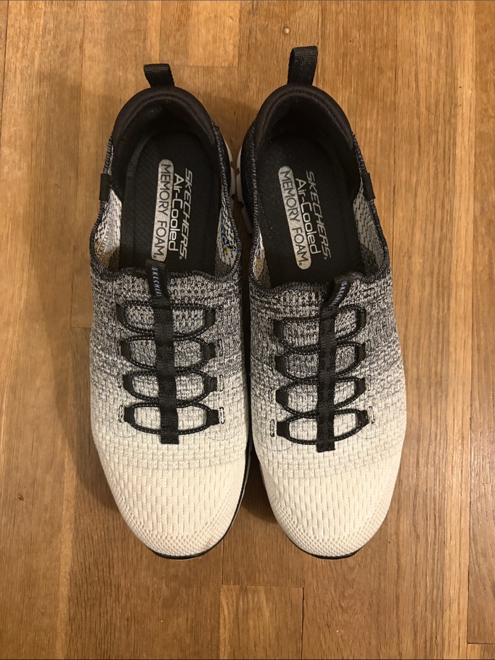 Skechers Air-Cooled Memory Foam Ombre Knit Slip-On Sneakers - Women’s 11